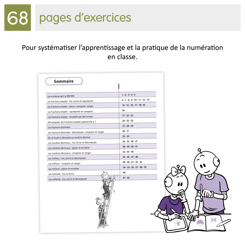 Numération et nombres – Mathématiques CM2 – Cahier Bout de Gomme – JOCATOP