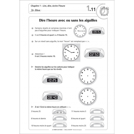 Exemple de fiche élève