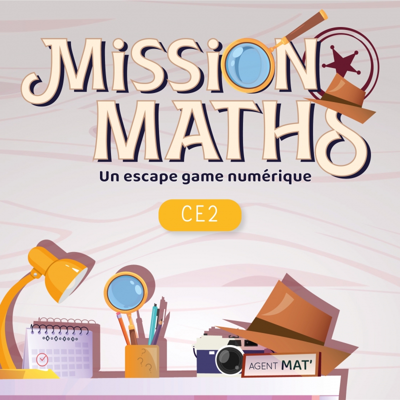 Maths CE2 – Escape Game éducatif interactif – Nombres, Géométrie, Grandeurs & Problèmes – Application pédagogique – JOCATOP