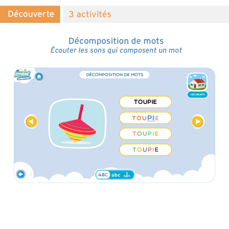 Découvrir la composition des mots – Lecture & décodage – CP & CE1 – Application interactive pédagogique – JOCATOP
