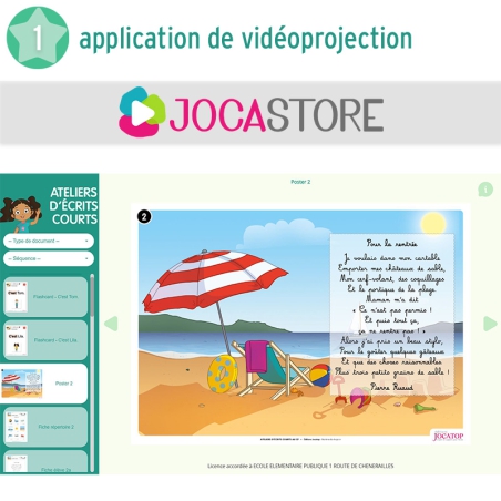 Production d’écrits – Français – CP – Ateliers d’écrits courts – Mallette pédagogique – JOCATOP