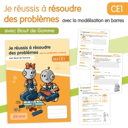 Résoudre des problèmes de mathématiques au CE1 avec la modélisation en barres – Cahier Bout de Gomme – JOCATOP