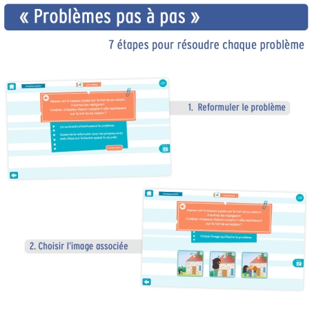 Résolution de problèmes – Application maths CP – Professeur des écoles – Numérique éducatif