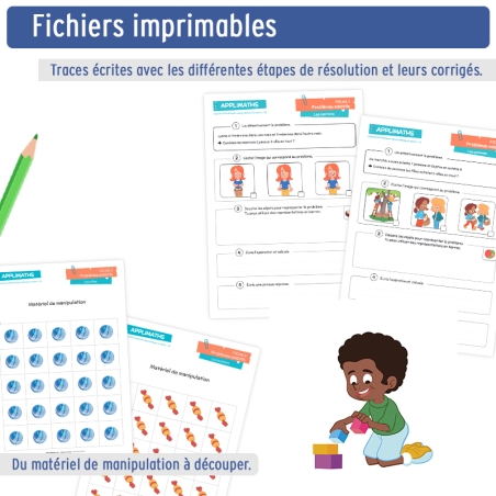 Résolution de problèmes – Application maths CP – Professeur des écoles – Numérique éducatif