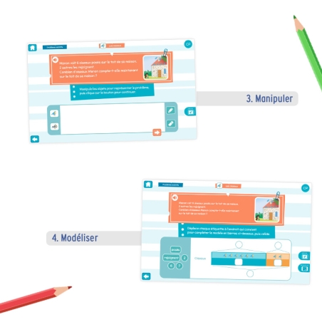 Résolution de problèmes – Application maths CP – Professeur des écoles – Numérique éducatif