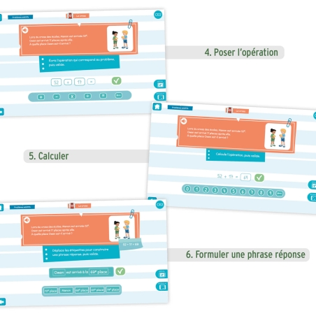 Application résolution de problèmes CE2 – Mathématiques – Application interactive – JOCATOP