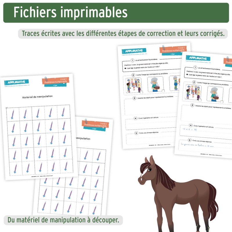 Application résolution de problèmes CE2 – Mathématiques – Application interactive – JOCATOP