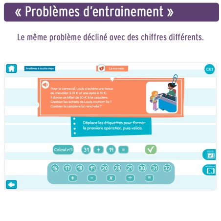 Résolution de problèmes en mathématiques – Application maths CE1 – Professeur des écoles – JOCATOP