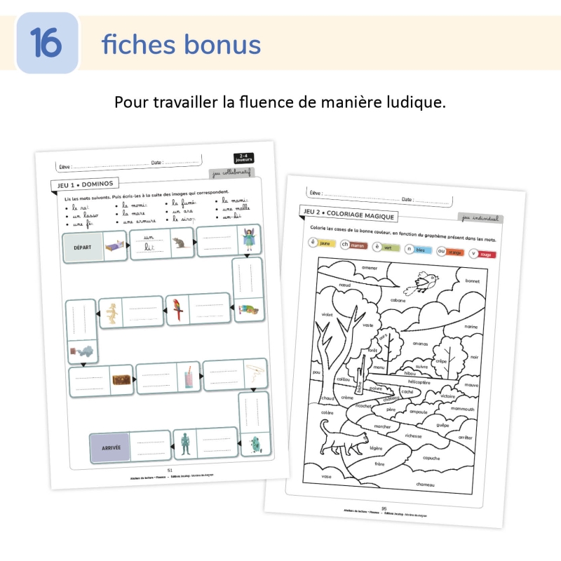Ateliers de lecture fluence - CP