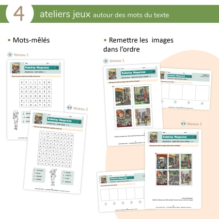 Les aventures de Pirate et Moustique - Niveau 1 - Fichier pédagogique