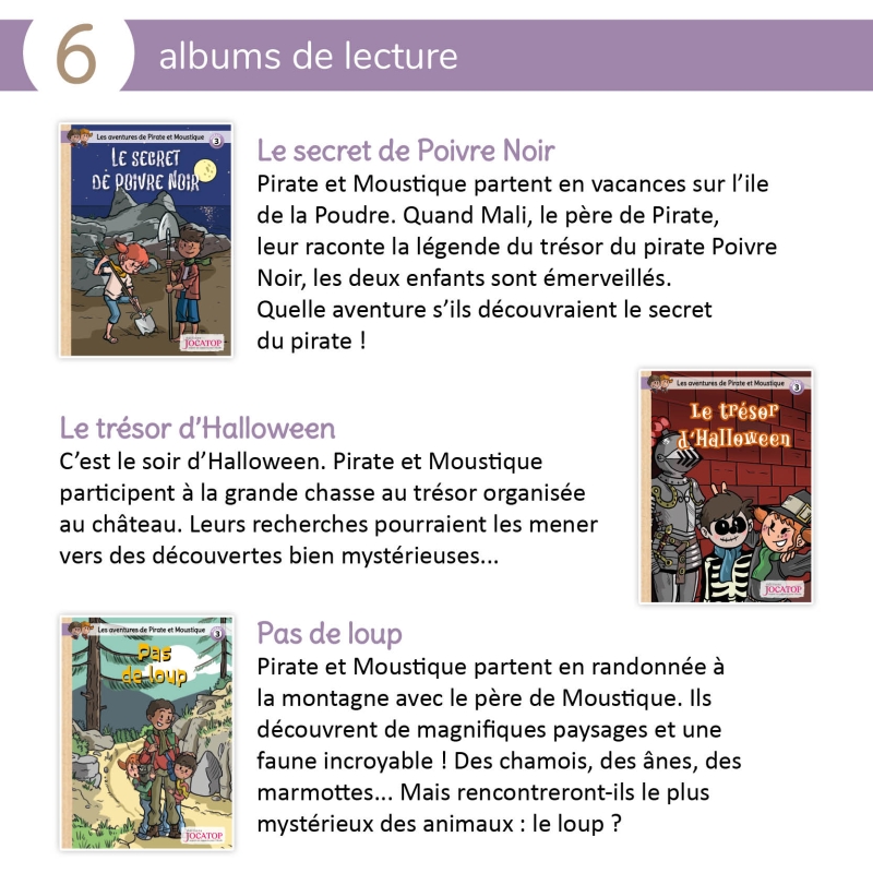 Les aventures de Pirate et Moustique - Rallye lecture Niveau 3