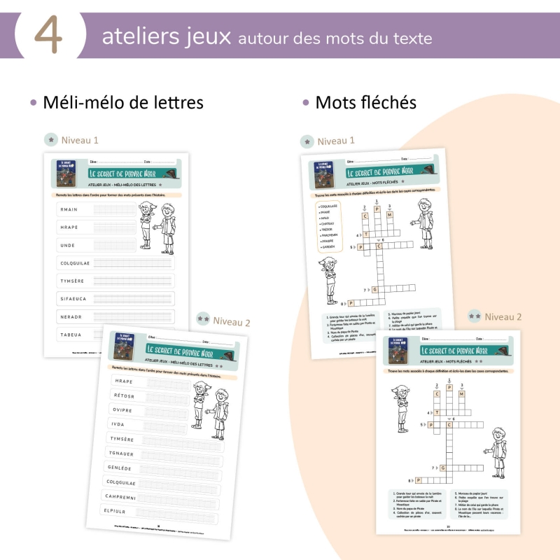 Les aventures de Pirate et Moustique - Niveau 3 - Fichier pédagogique