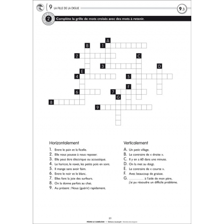 Exemple de fiche Élève
