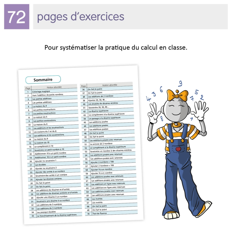 Je réussis mes calculs – Mathématiques CP – Cahier de calcul Bout de Gomme – JOCATOP