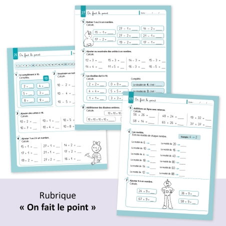 Je réussis mes calculs – Mathématiques CP – Cahier de calcul Bout de Gomme – JOCATOP
