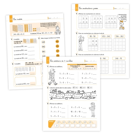Systématiser le calcul en mathématiques niveau CE1 – Cahier Je réussis mes calculs avec Bout de Gomme – Jocatop