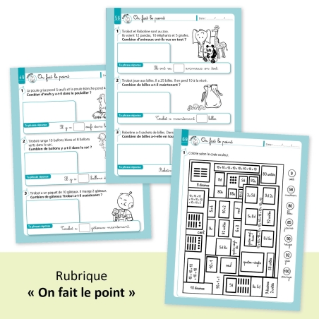 Numération et résolution de problèmes – Mathématiques – niveau CP