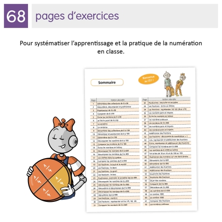 Numération – Mathématiques – niveau CE1 – Cahier d’exercices Bout de Gomme