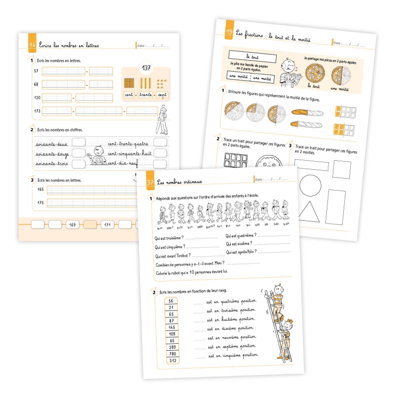Numération – Mathématiques – niveau CE1 – Cahier d’exercices Bout de Gomme
