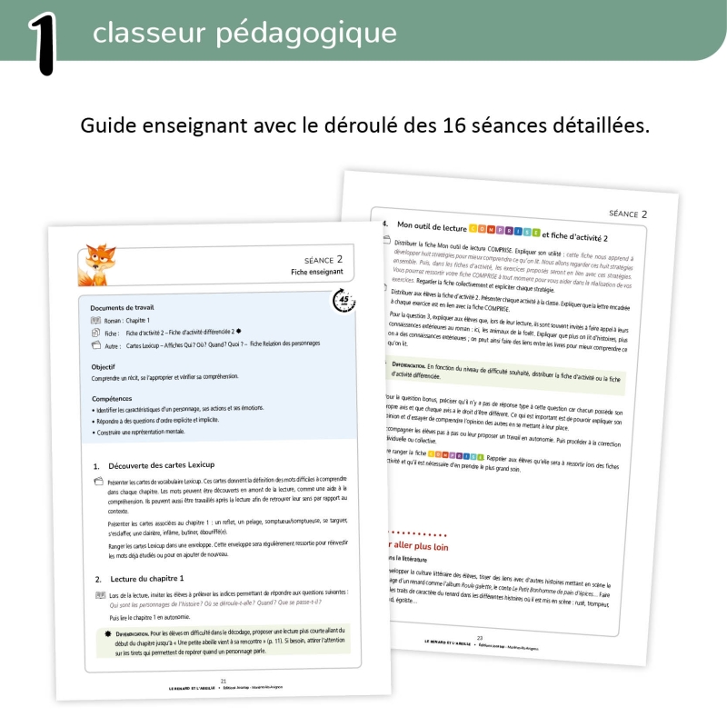 Le Renard et l’Abeille – Lecture suivie CE1 + Dossier pédagogique