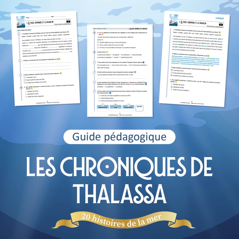 Les Chroniques de Thalassa – Fiches lecture CM1-CM2 | Lecture compréhension Cycle 3