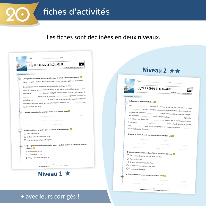 Les Chroniques de Thalassa – Fiches lecture CM1-CM2 | Lecture compréhension Cycle 3