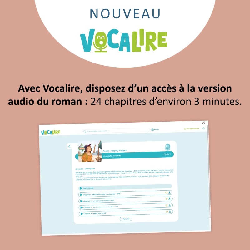 Je suis la Joconde ! – Roman jeunesse - 9 ans | Humour & Mystère