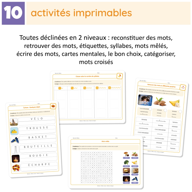 Motissimo – Enrichir le vocabulaire, développer le langage cycles 1 et 2