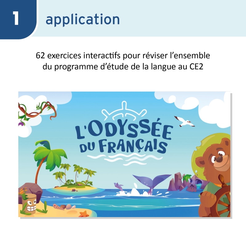 Étude de la langue – Français – CE2 – Application interactive