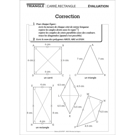 Exemple de fiche "Évaluation"