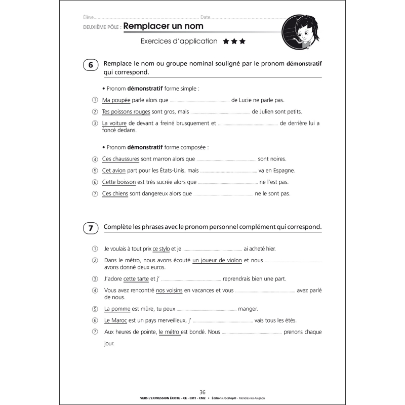Exercice d'application avec corrigés