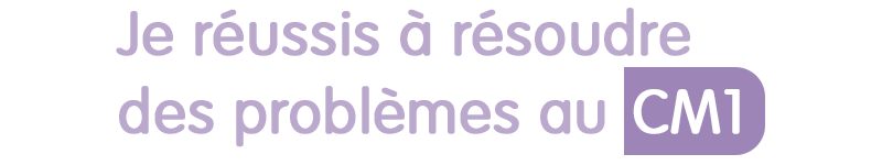 resoudre problemes bout de gomme CM1