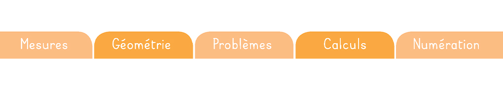 Numération, calculs, résolution de problèmes, géométrie et mesures, les domaines de Mon petit mémo de maths CE1