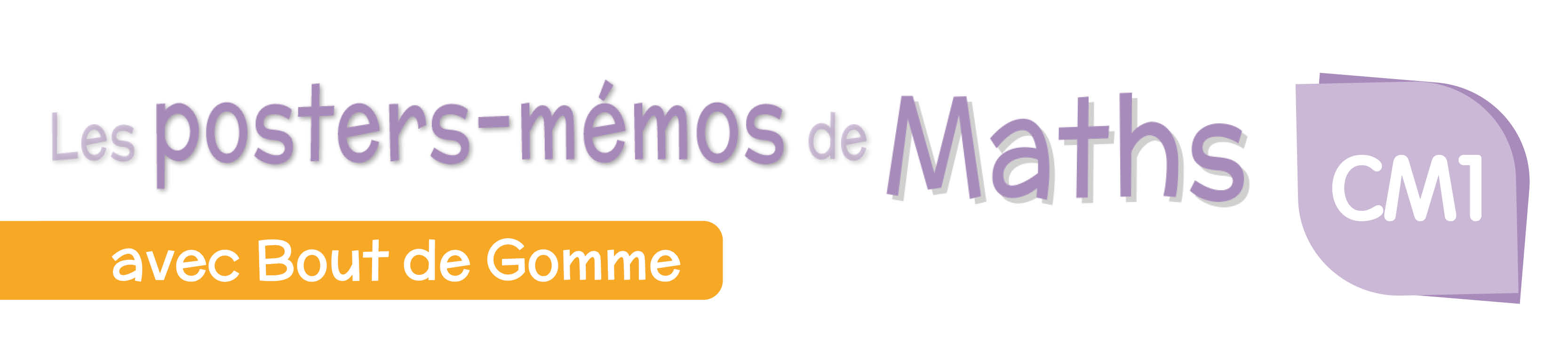 poster memo CM1 Bout de gomme