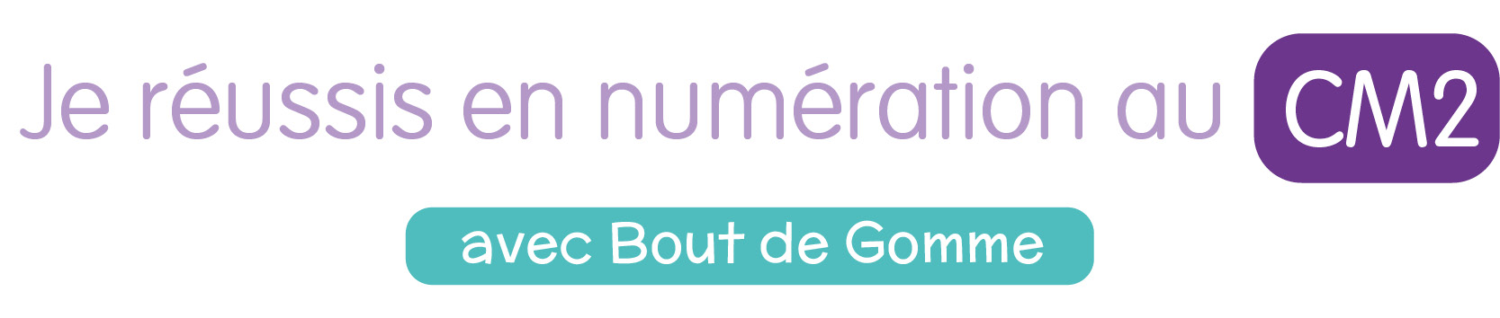 Cahier numeration bout de gomme cm2